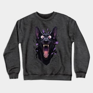 From Inside -  Demon Doberman Hell Hound Comic Horror art Crewneck Sweatshirt